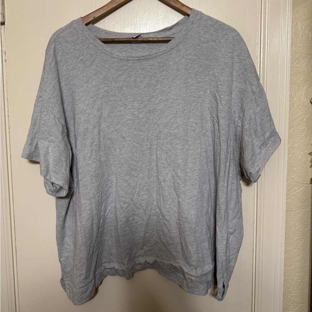 Gray Mid drift Tee
